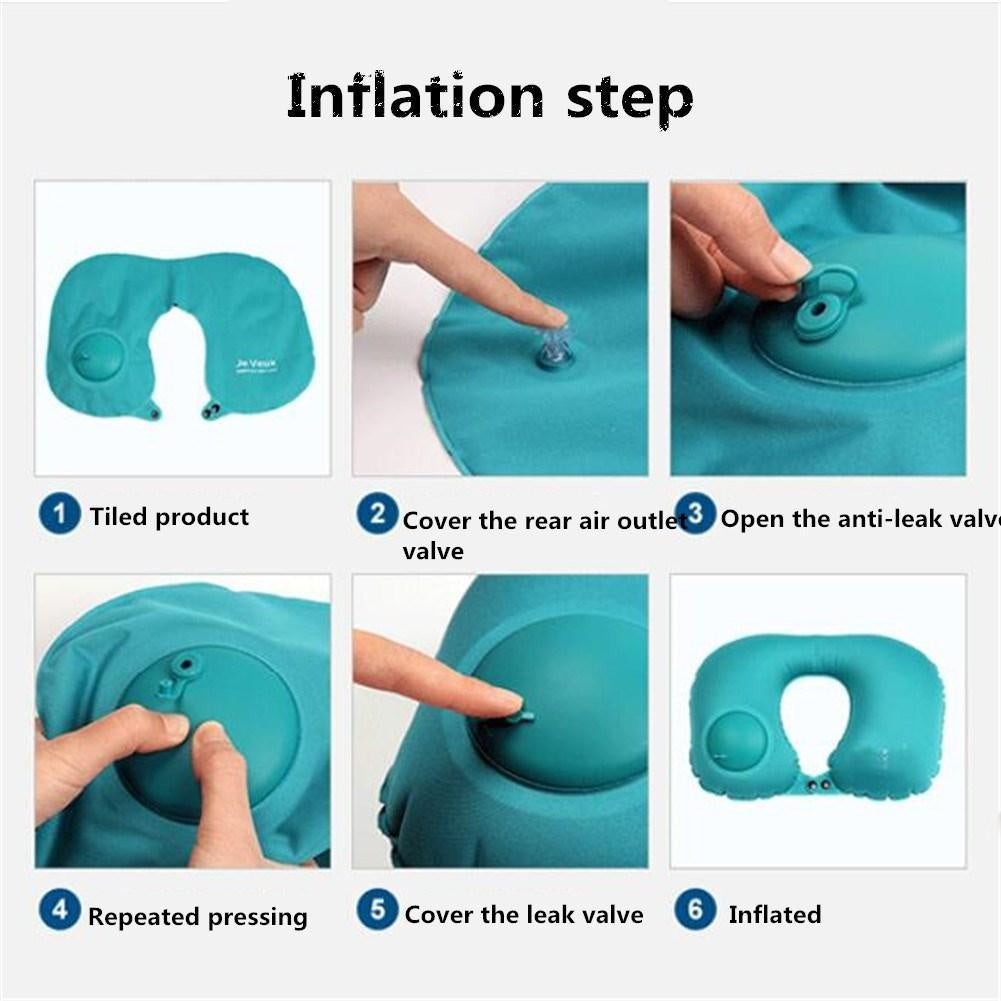 Shape Inflatable Travel Pillow PeekWise