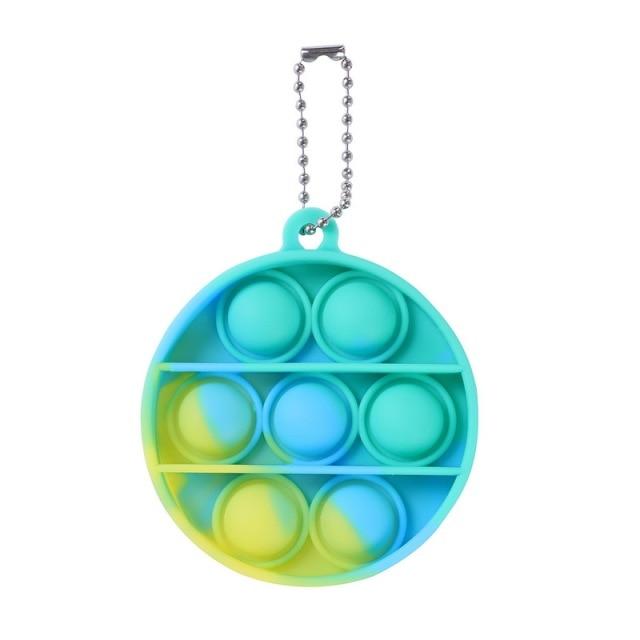 Mini Push Pops Bubble Sensory Toy Keychain