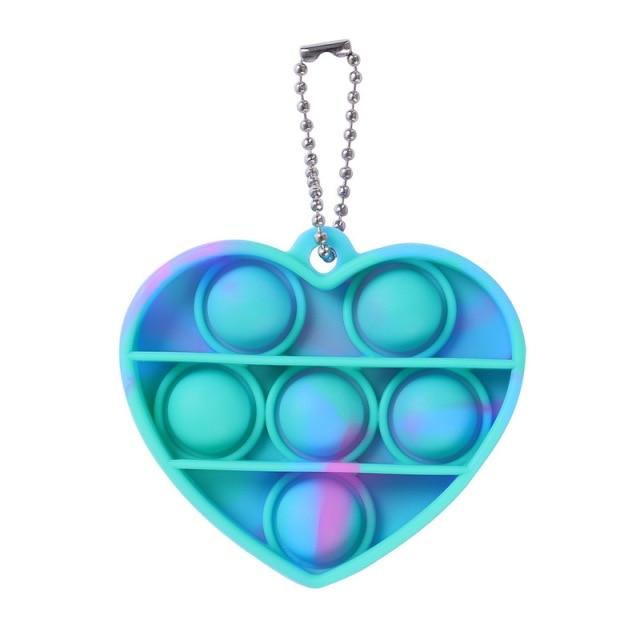 Mini Push Pops Bubble Sensory Toy Keychain