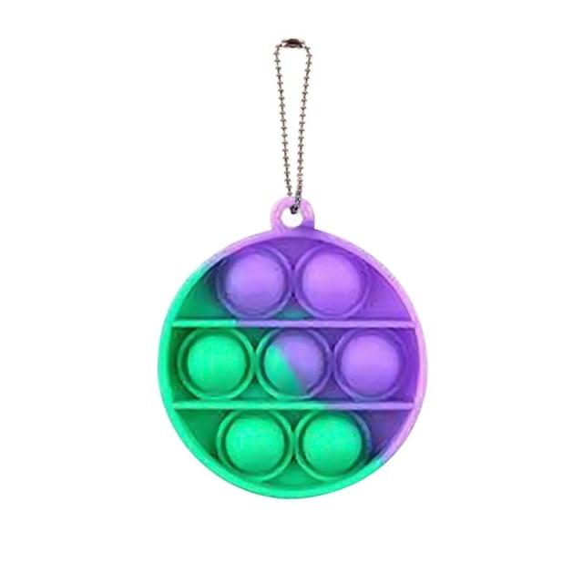 Mini Push Pops Bubble Sensory Toy Keychain