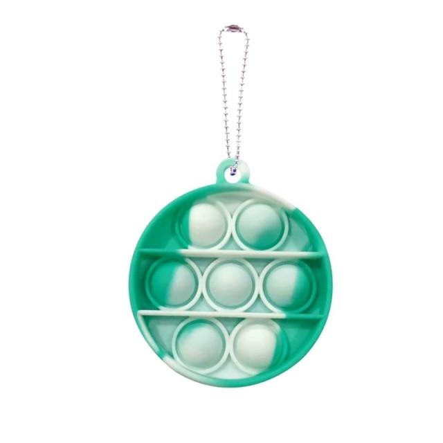 Mini Push Pops Bubble Sensory Toy Keychain