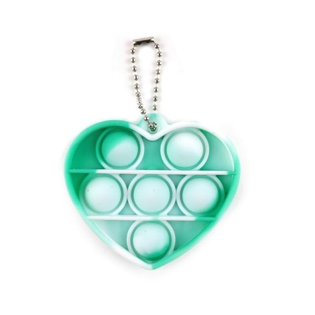 Mini Push Pops Bubble Sensory Toy Keychain