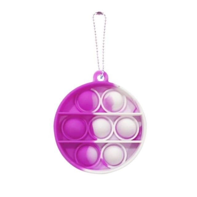 Mini Push Pops Bubble Sensory Toy Keychain
