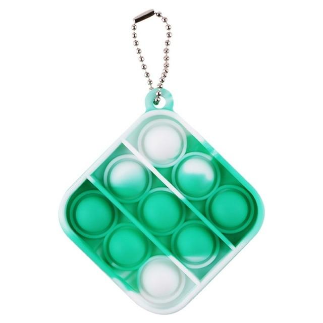 Mini Push Pops Bubble Sensory Toy Keychain