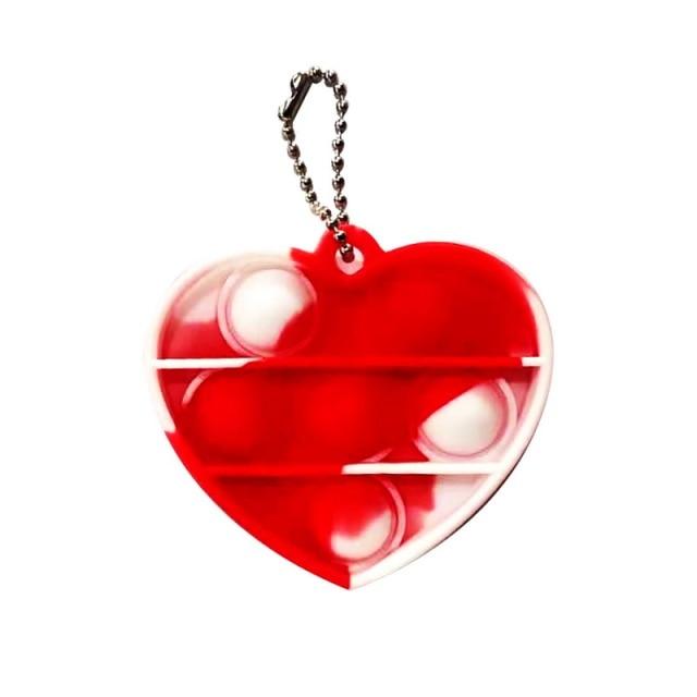 Mini Push Pops Bubble Sensory Toy Keychain