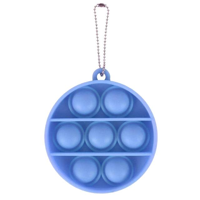 Mini Push Pops Bubble Sensory Toy Keychain (Round)