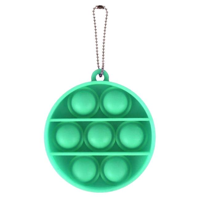 Mini Push Pops Bubble Sensory Toy Keychain (Round)