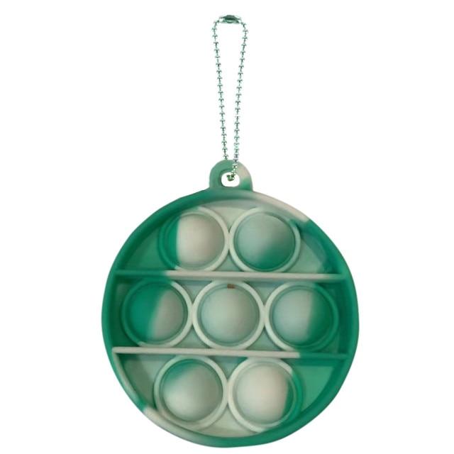 Mini Push Pops Bubble Sensory Toy Keychain (Round)