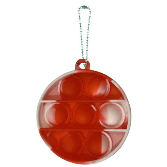 Mini Push Pops Bubble Sensory Toy Keychain (Round)