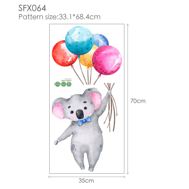 Animal Cartoon Wall Stickers