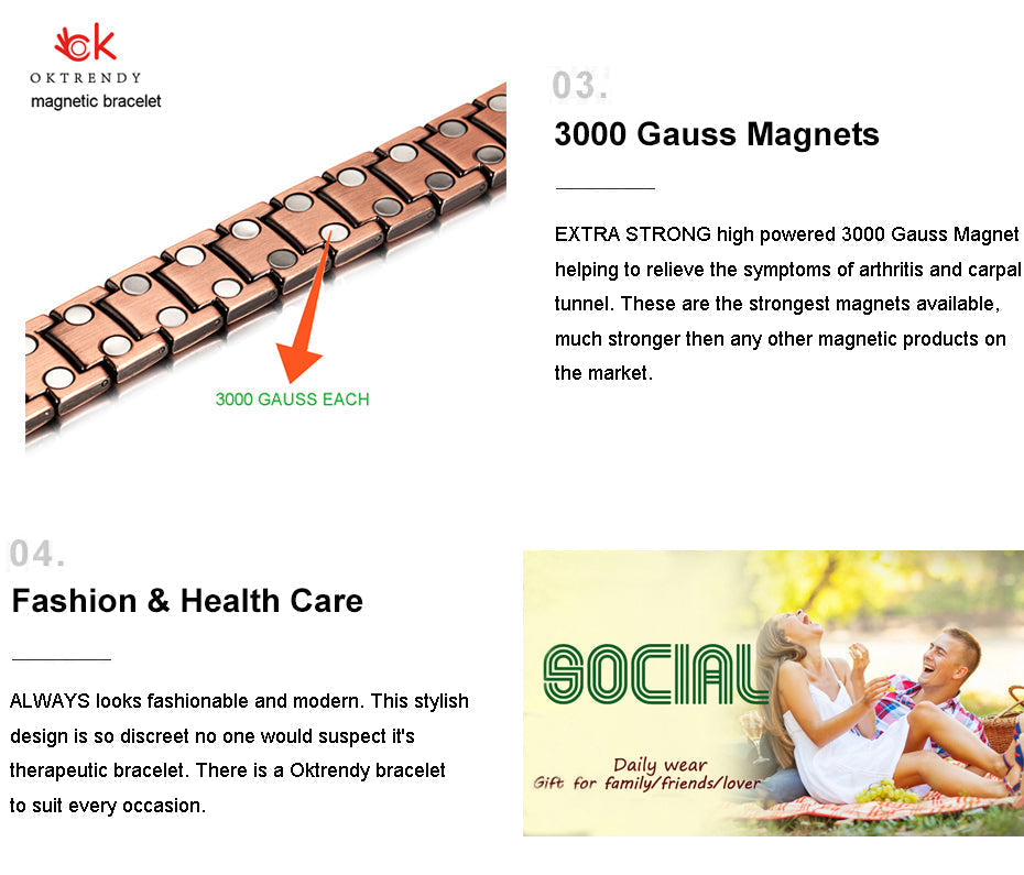 Titanium Magnetic Therapy Bracelet