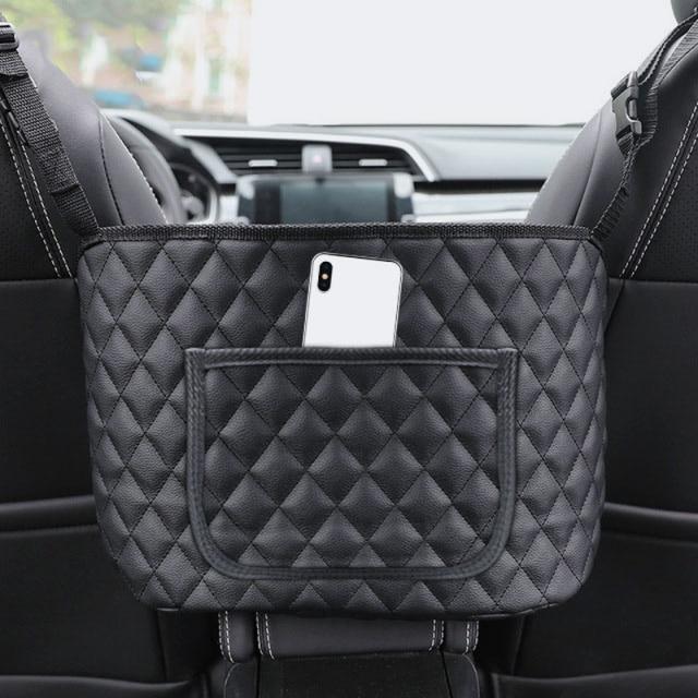 Pu Leather Car Handbag Holder