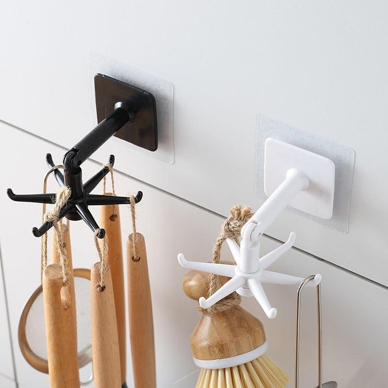 Self-Adhesive Rotating Folding Hook (3 PCS)