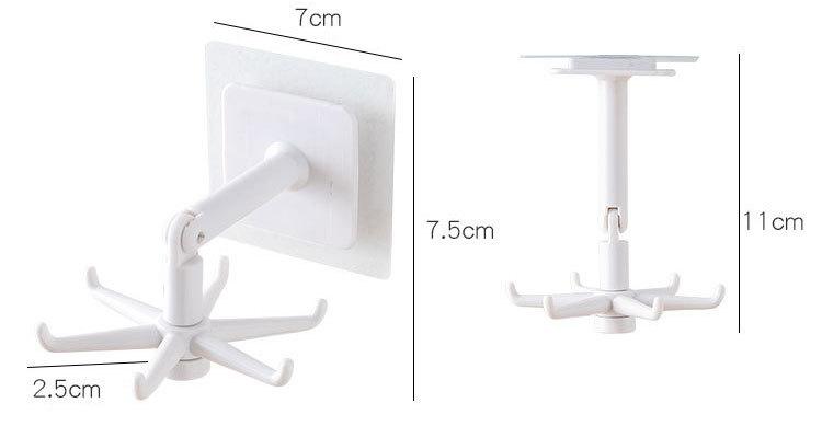 Self-Adhesive Rotating Folding Hook (3 PCS)