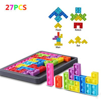 Thumbnail for POPS IT TETRIS JIGSAW PUZZLE TOYS