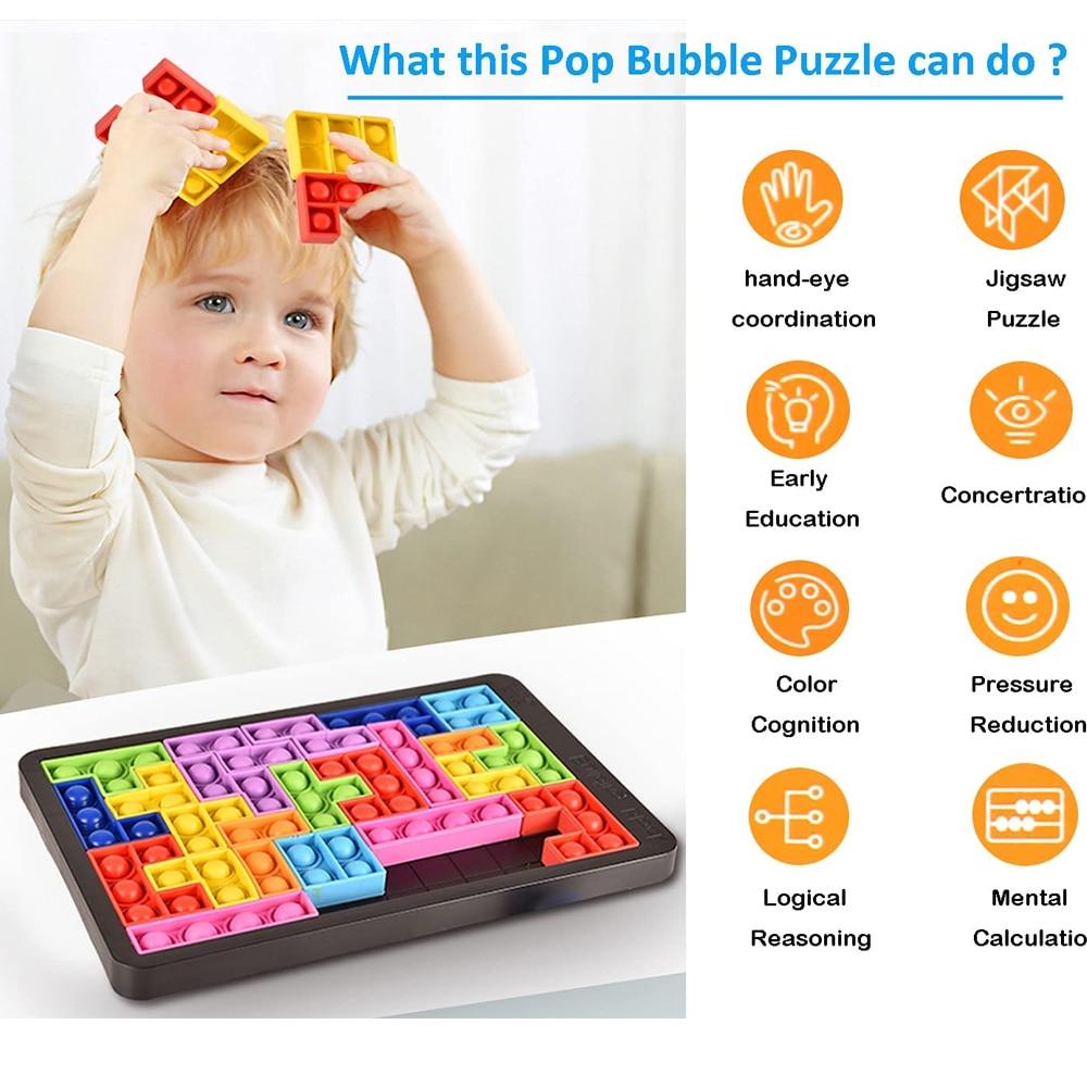 POPS IT TETRIS JIGSAW PUZZLE TOYS