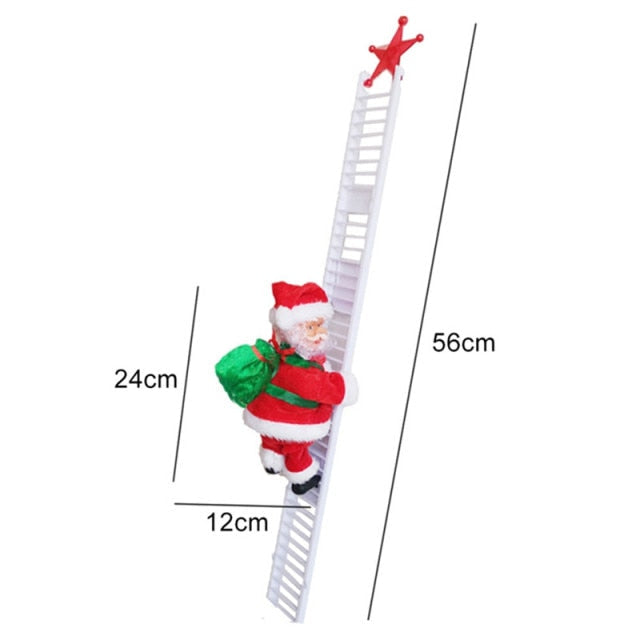 Climbing Santa Ladder