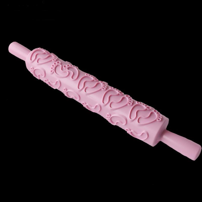 Colored 3D Pattern Rolling Pin