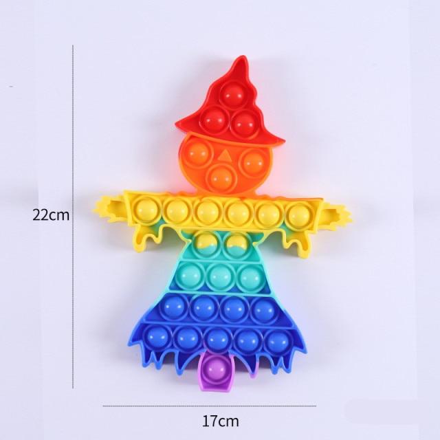 Halloween Pop It Push Bubble Fidget Toy