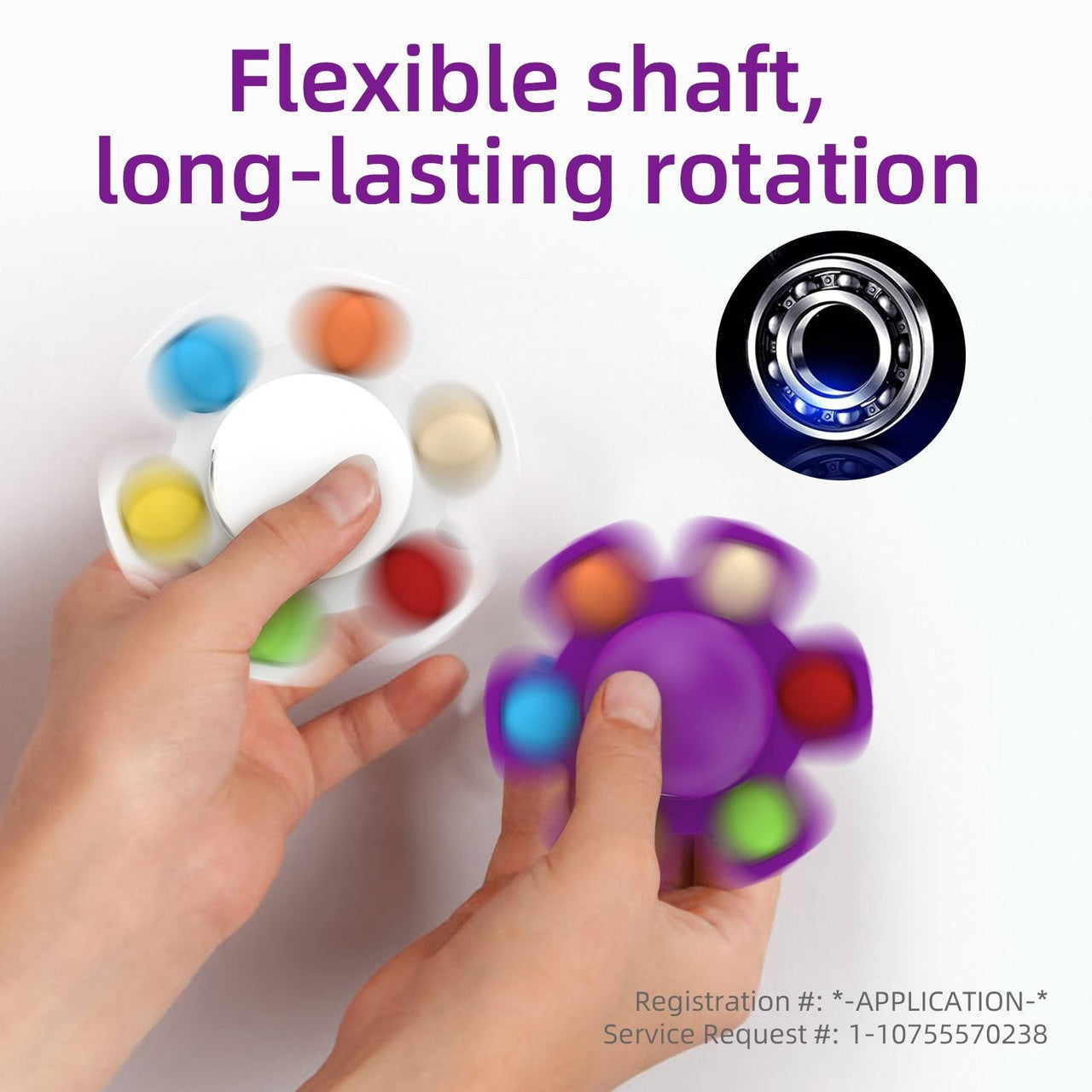 Reversible Octopus Spinner Pop it