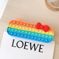 Thumbnail for Bowknot Pop It Pencil Case