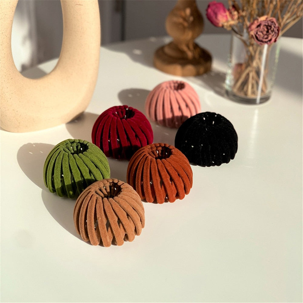 Bird Nest Shaped Hair Clips Bun Makers