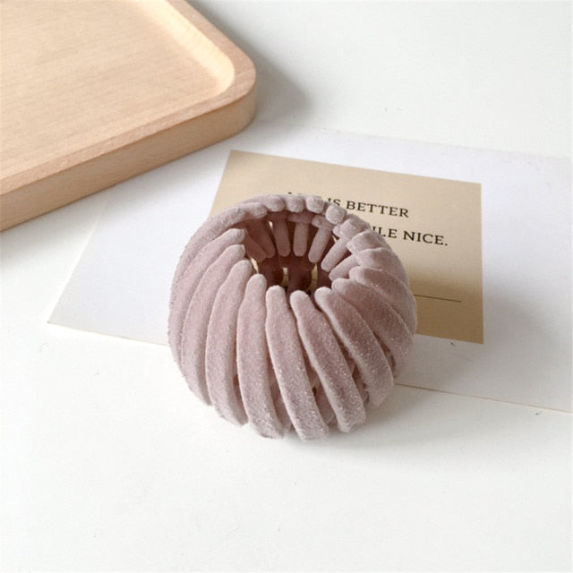 Bird Nest Shaped Hair Clips Bun Makers