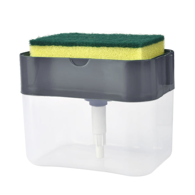 Box Dish Soap Container With Sponge Holder