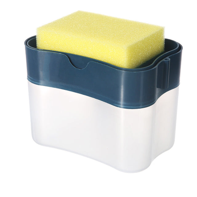 Box Dish Soap Container With Sponge Holder