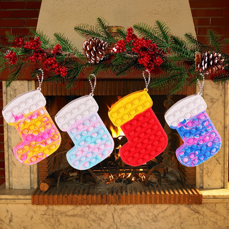 Christmas Pop It Socks