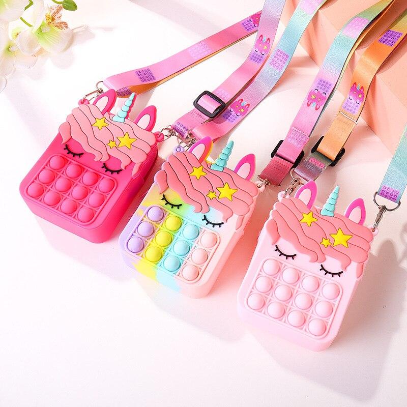 Unicorn Pop It Coin Purse