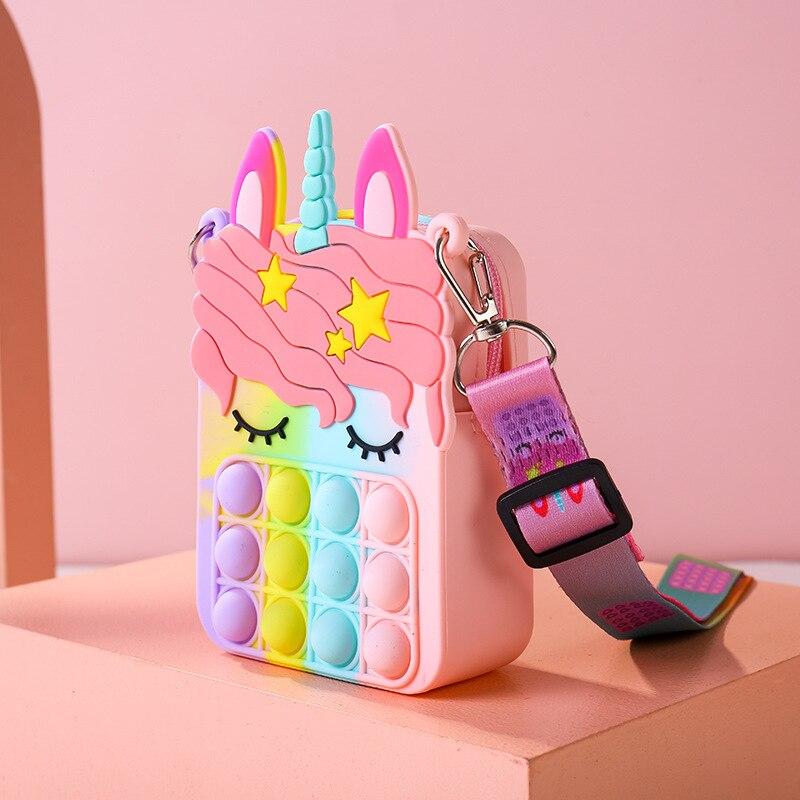 Unicorn Pop It Coin Purse