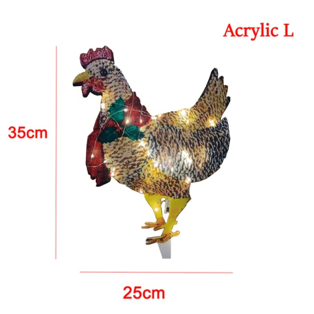 Light-Up Chicken With Scarf