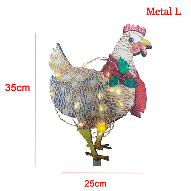 Light-Up Chicken With Scarf