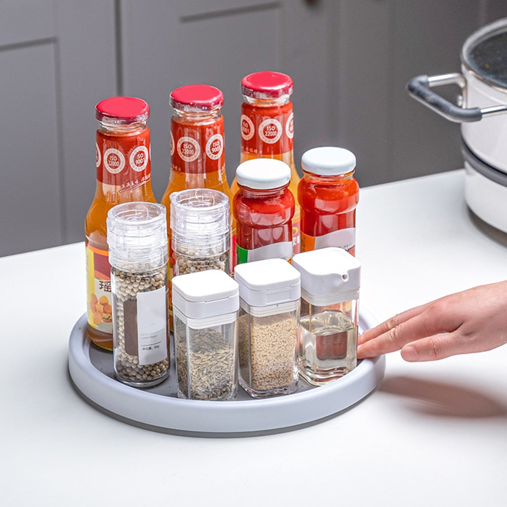 360 Rotating Spice Rack Pantry