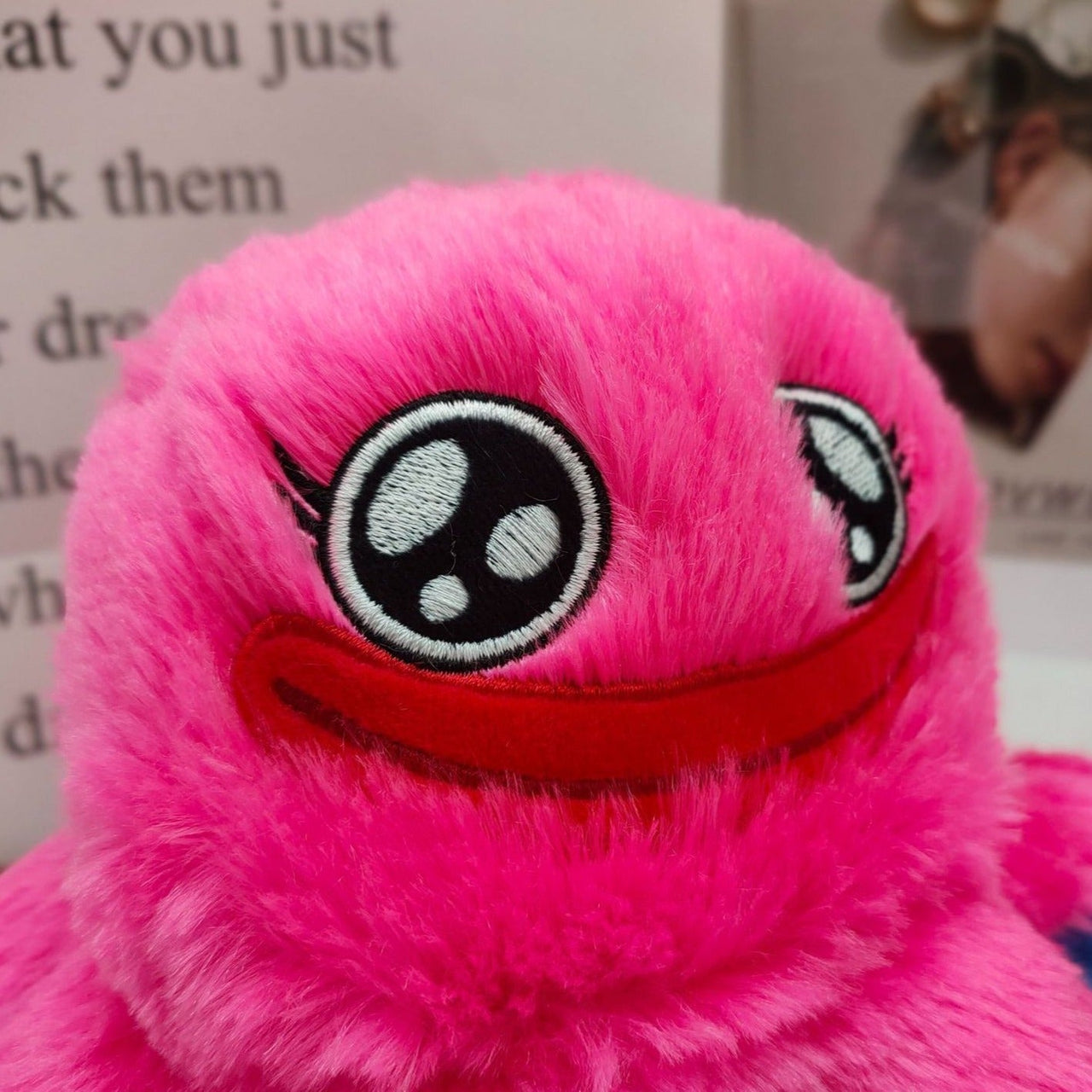 Reversible Blue Scary Plush Toy