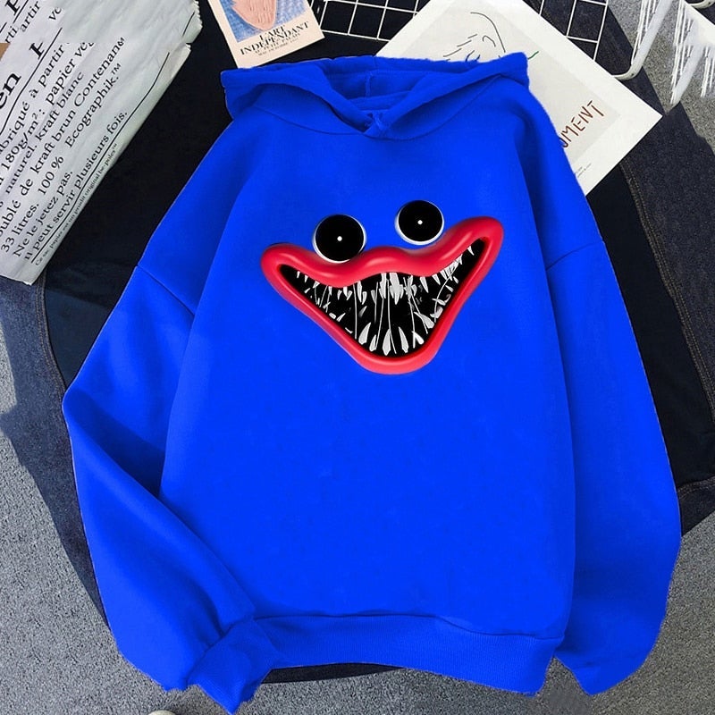 Blue Scary Hoodie