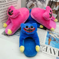 Thumbnail for Blue Scary Plush Slippers