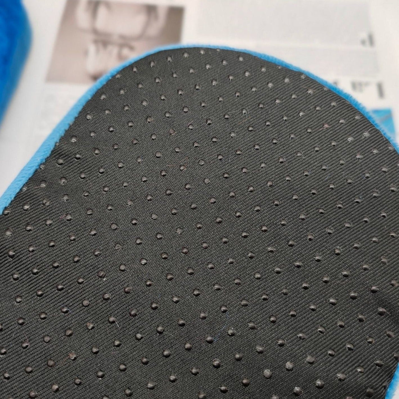 Blue Scary Plush Slippers