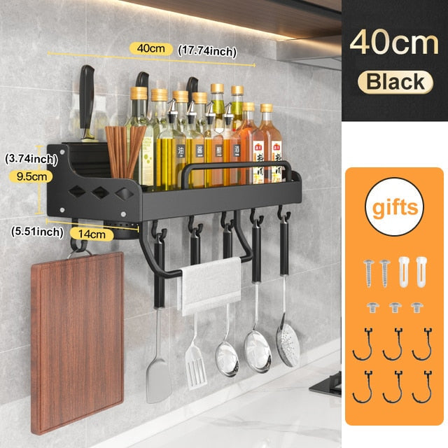 Kitchen Storage Shelf Wall-mounted Spice Racks