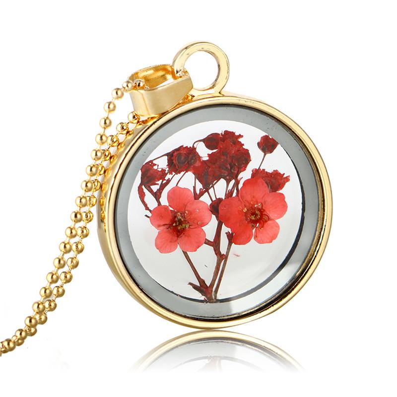 Pressed Flower Necklaces