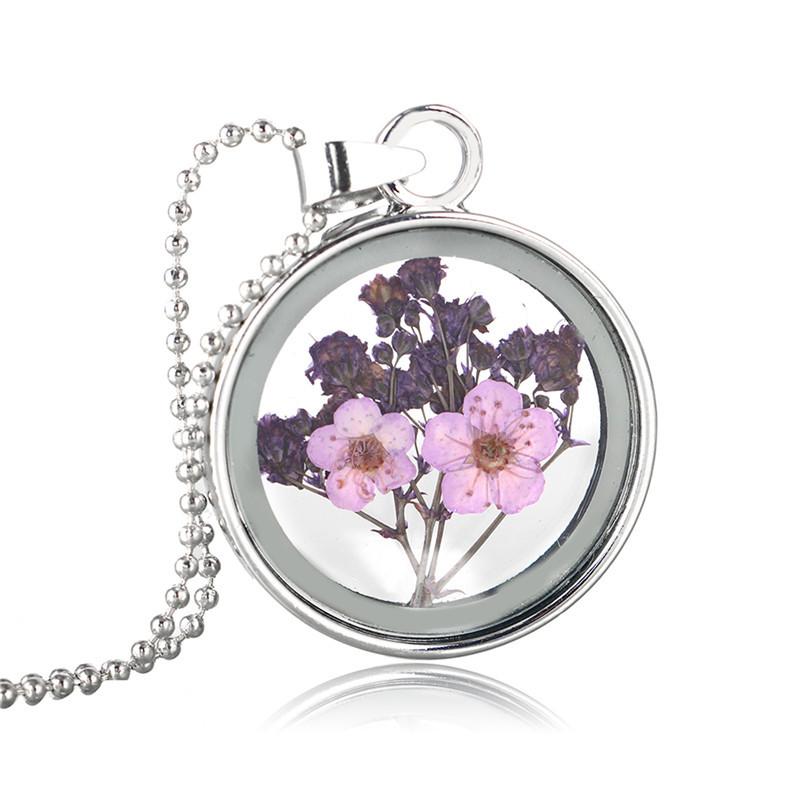 Pressed Flower Necklaces