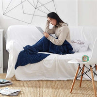 Thumbnail for Mermaid Tail Blanket - Knitted Handmade, Warm and Soft