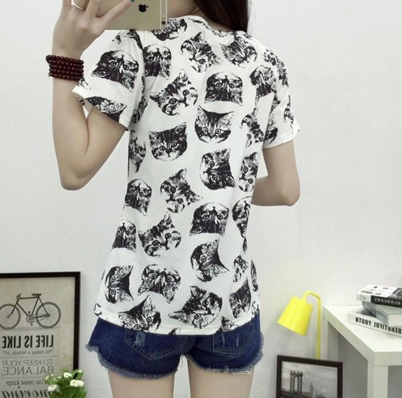 Cat-Print Shirt
