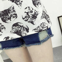 Thumbnail for Cat-Print Shirt