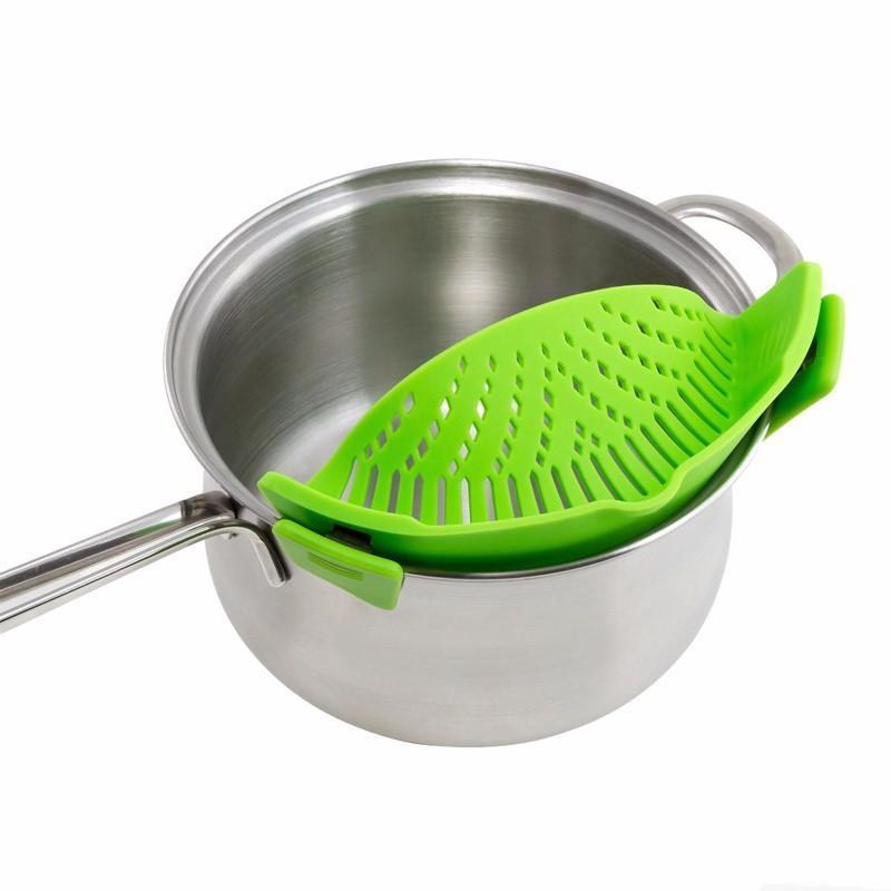 Food Straining Silicone Colander PeekWise