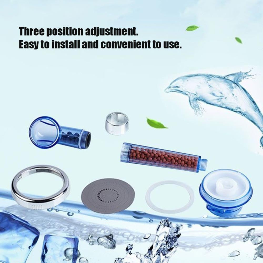 Spa Filtered Water Saving Adjustable Shower Head Three Modes PeekWise