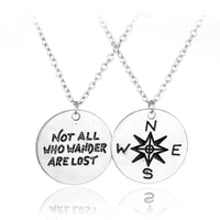 Thumbnail for Premium Silver 'Wanderer' Necklace - Two-Sided