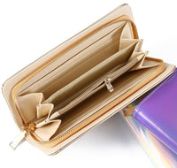 Thumbnail for Hologram Effect Zipper Clutch Bag PeekWise