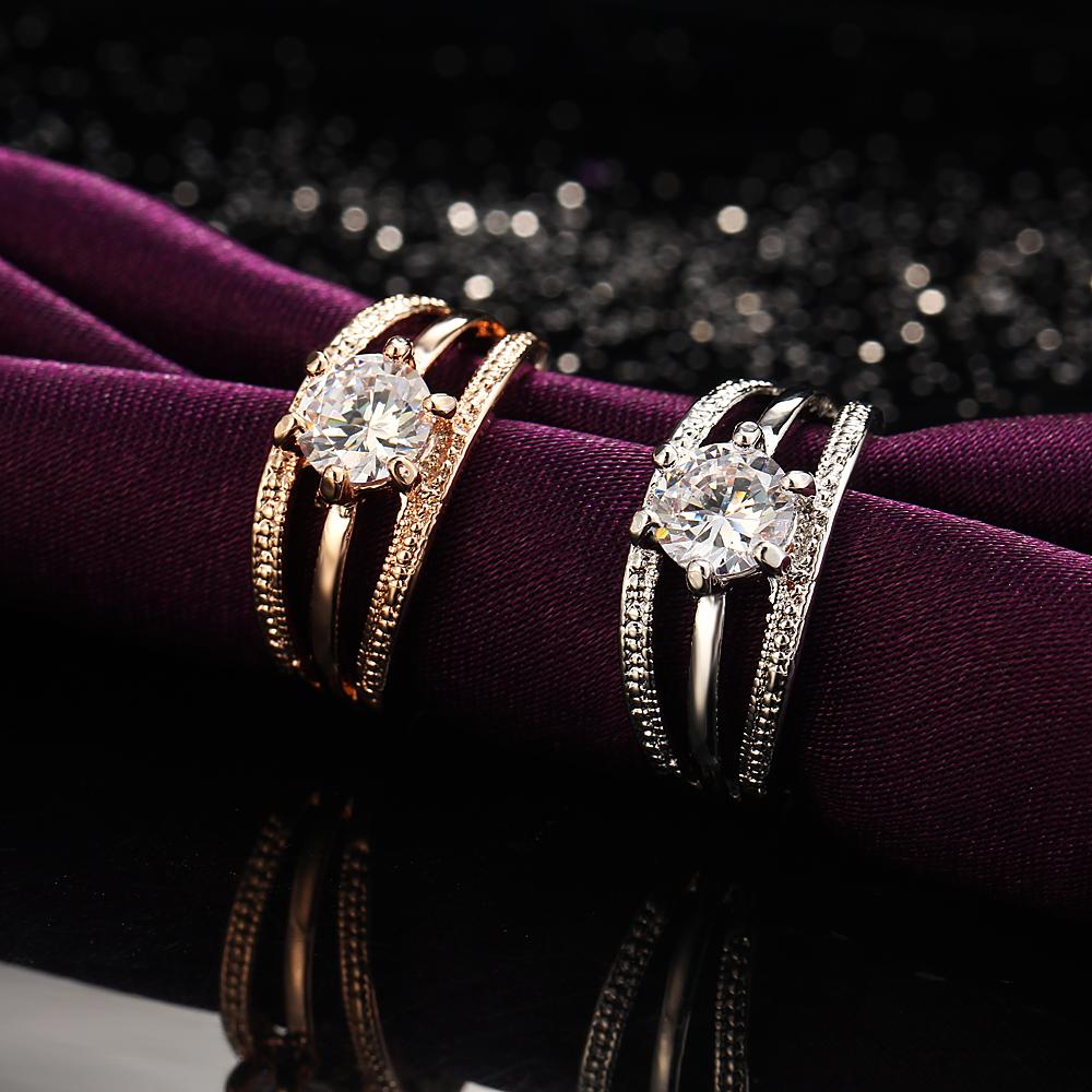 Three Strip Austrian Rhinestone Ring
